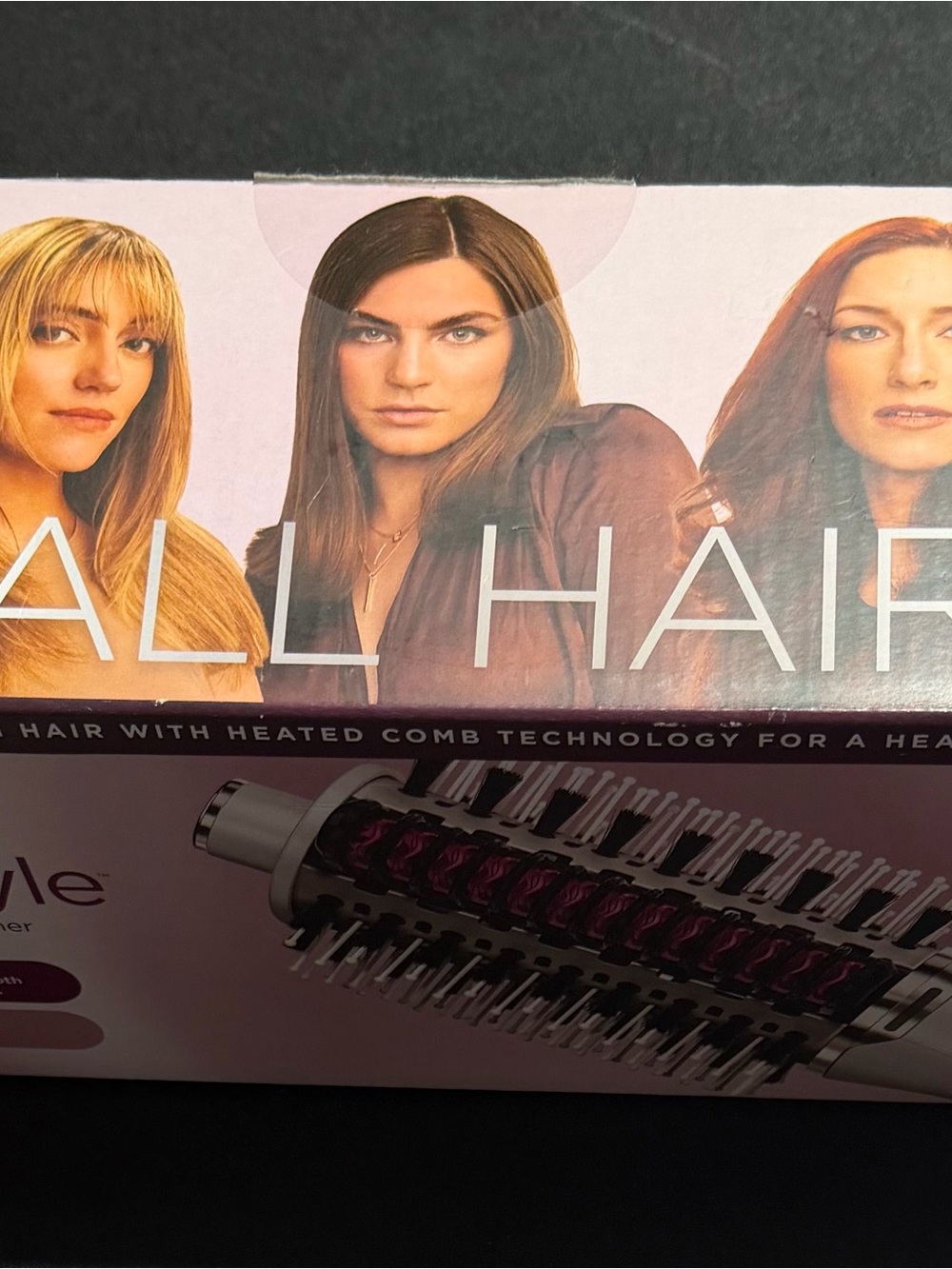 All Hair Heated Comb Styler - Plum